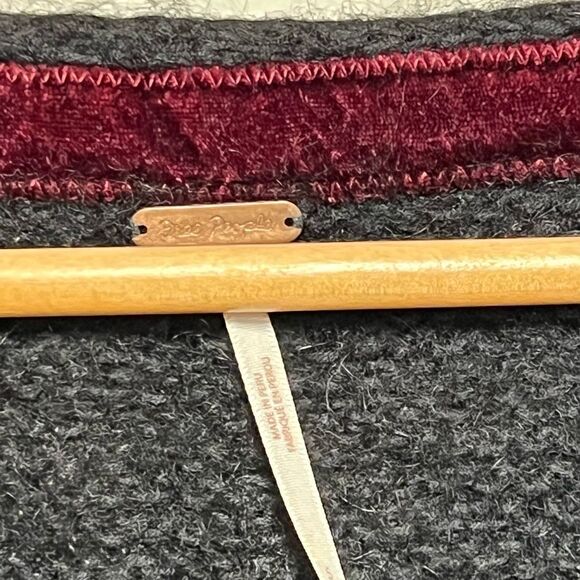 Free People Black All Mine Alpaca Chunky Knit Sweater Sz S - Picture 6 of 9